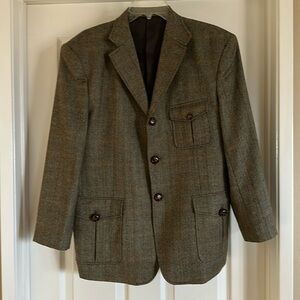 Custom made dress coat made of wool blend